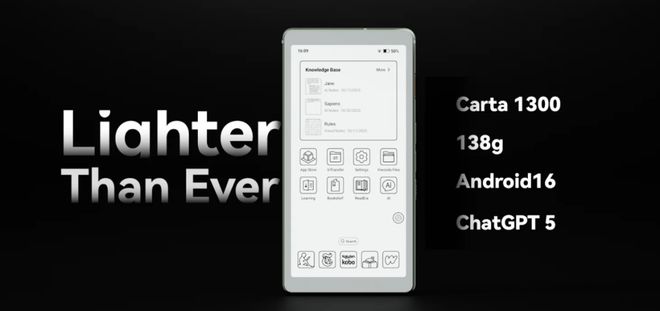 eader：首款搭载Android 16的电子书阅读器mg不朽情缘网站Viwoods推出AiPaper R(图3)